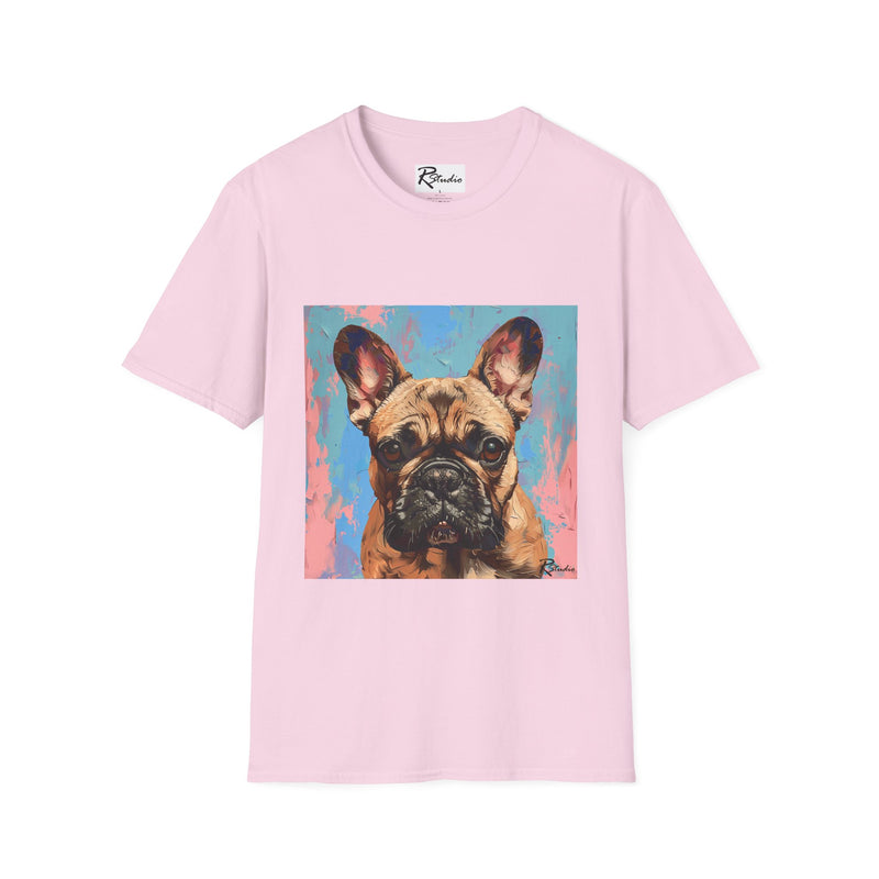 French Bulldog Fine Art Unisex Softstyle T-Shirt