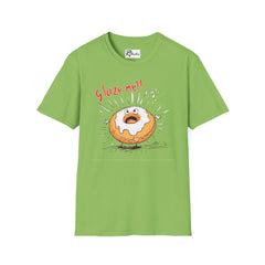 Naughty Nibbles Funny Adult Humor Cartoon Glazed Donut Unisex Soft-Style T-Shirt