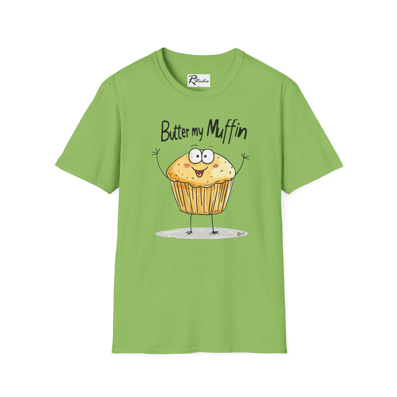 Naughty Nibbles Funny Adult Humor Cartoon Muffin Unisex Soft-Style T-Shirt