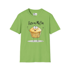 Naughty Nibbles Funny Adult Humor Cartoon Muffin Unisex Soft-Style T-Shirt