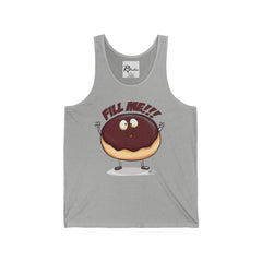 Naughty Nibbles Funny Adult Humor Boston Cream Donut Unisex Soft-Style Tank Top