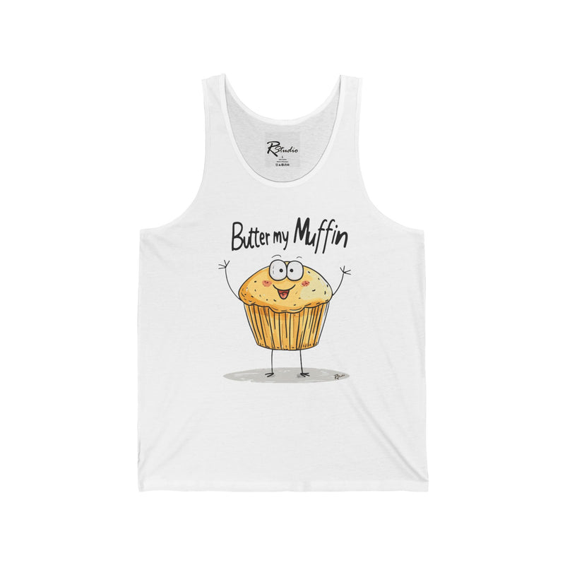 Naughty Nibbles Funny Adult Humor Muffin Unisex Soft-Style Tank Top