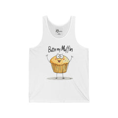 Naughty Nibbles Funny Adult Humor Muffin Unisex Soft-Style Tank Top