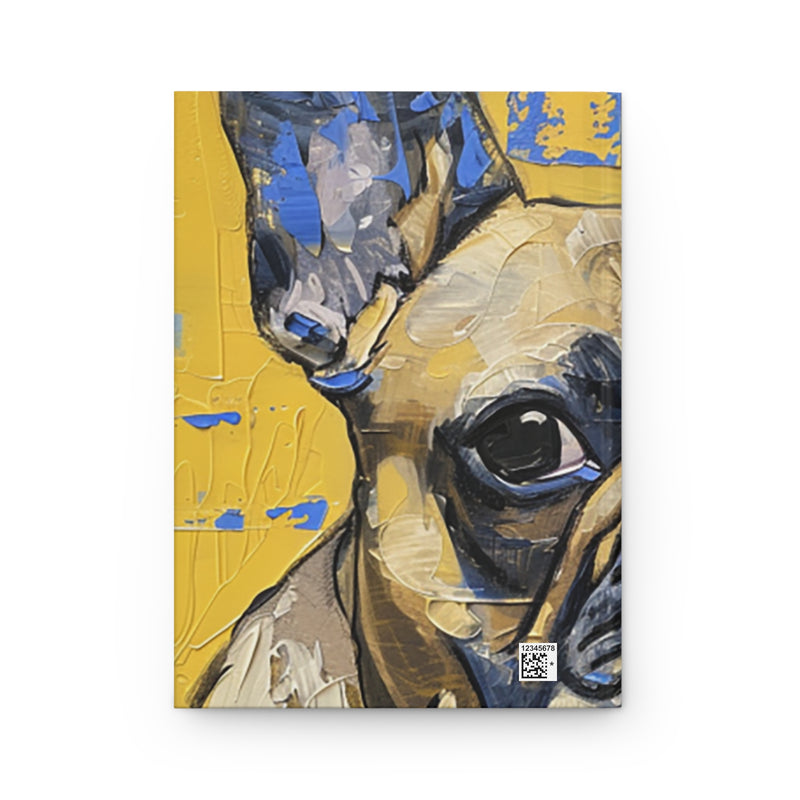 French Bulldog Hardcover Journal - Fine Art Inspired Matte Finish