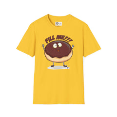 Naughty Nibbles Funny Adult Humor Boston Cream Donut Unisex Soft-Style T-Shirt