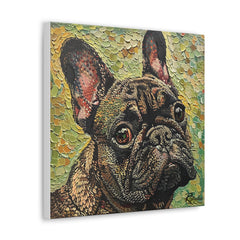 Colorful Fine Art French Bulldog Canvas Print - Multicolored Home Decor