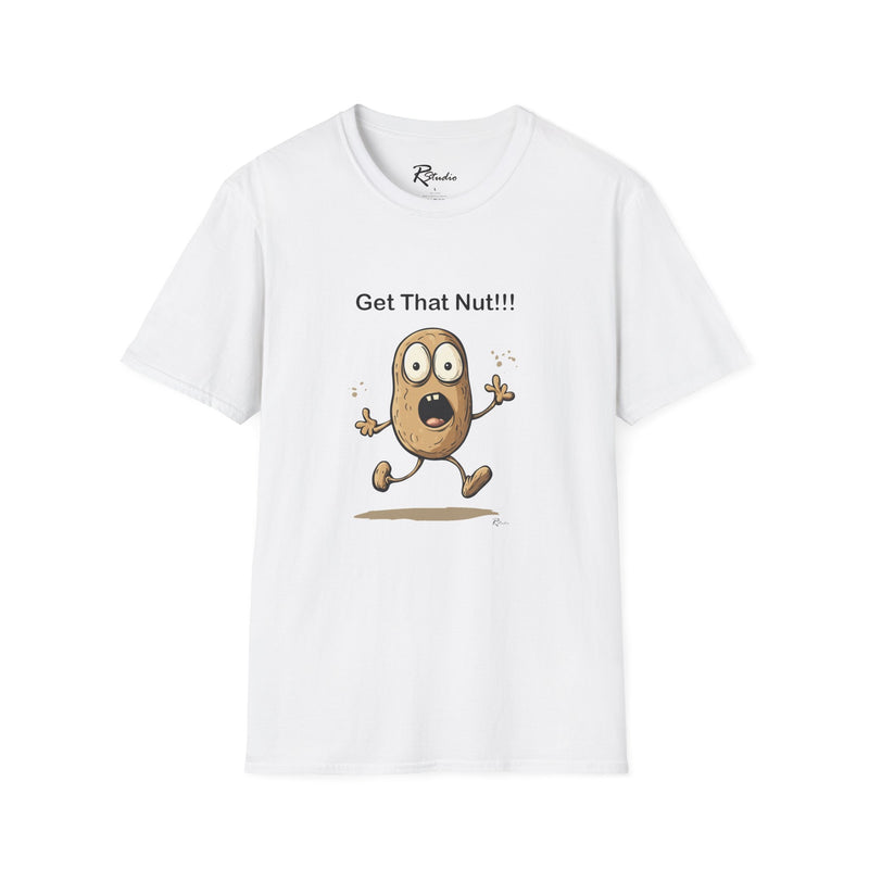 Naughty Nibbles Funny Adult Humor Cartoon Peanut Unisex Soft-Style T-Shirt