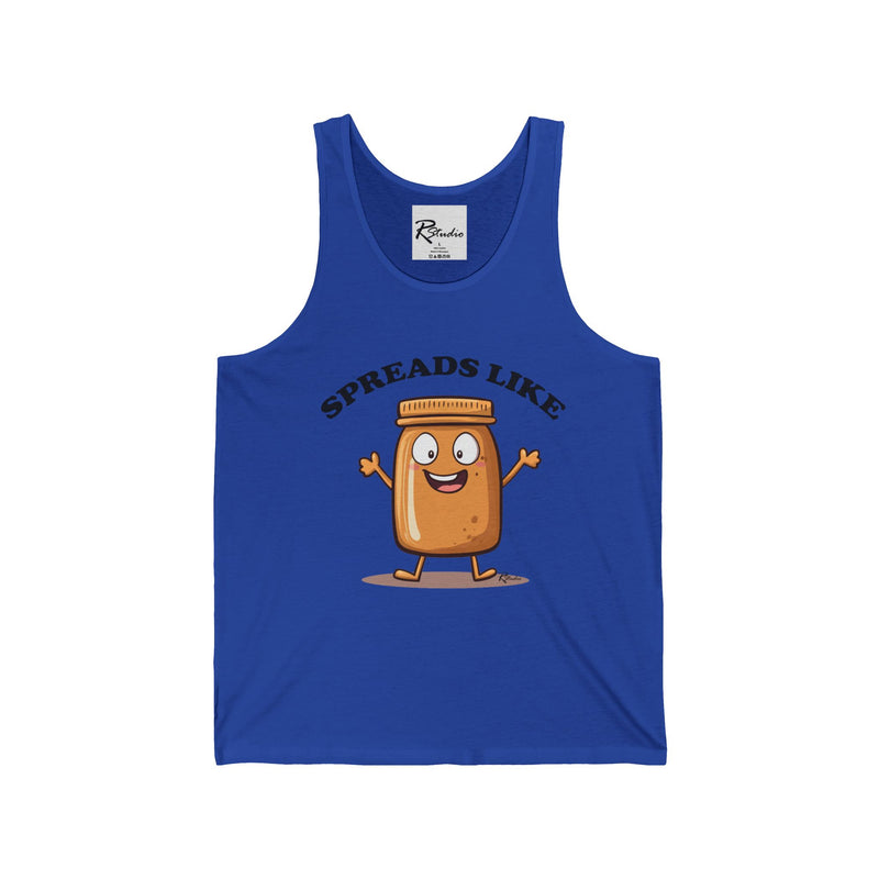 Naughty Nibbles Funny Adult Humor Peanut Butter Unisex Soft-Style Tank Top