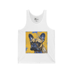 French Bulldog Fine Art Unisex Jersey Tank Top - Stylish & Comfortable