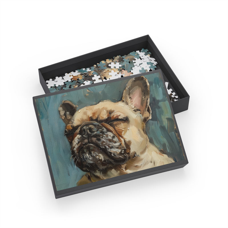 French Bulldog Fine Art Jigsaw Puzzle - 96, 252, 500, 1000 Pieces