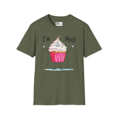 Naughty Nibbles Funny Adult Humor Cartoon Frosted Cup Cake Unisex Soft-Style T-Shirt