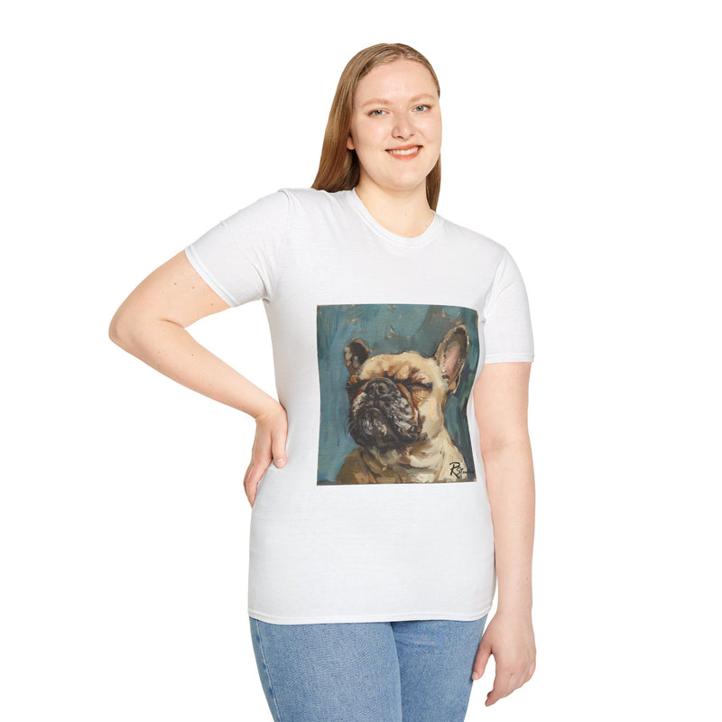 French Bulldog Fine Art Unisex Softstyle T-Shirt