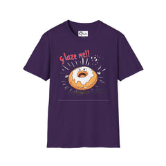 Naughty Nibbles Funny Adult Humor Cartoon Glazed Donut Unisex Soft-Style T-Shirt