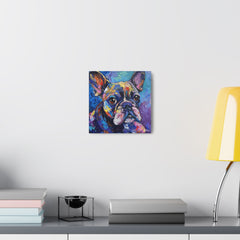 Colorful Fine Art French Bulldog Canvas Print - Multicolored Home Decor