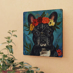 French Bulldog Acrylic Wall Clock - Fine Art Inspired Design