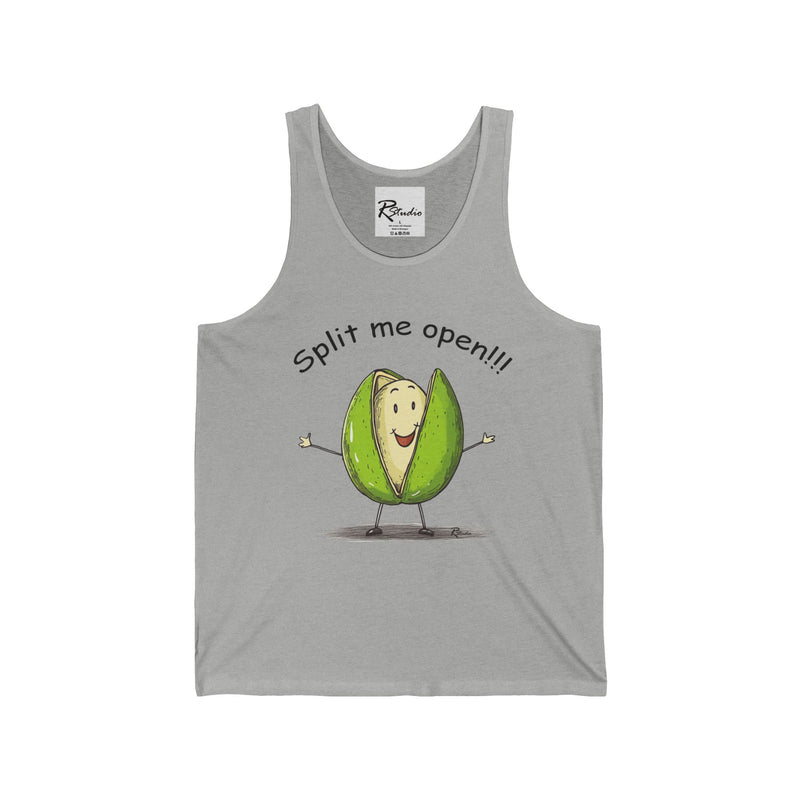 Naughty Nibbles Funny Adult Humor Pistachio Unisex Soft-Style Tank Top