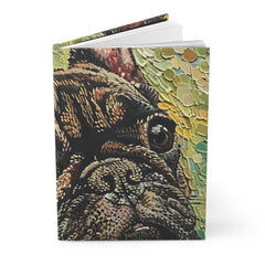 French Bulldog Hardcover Journal - Fine Art Inspired Matte Finish