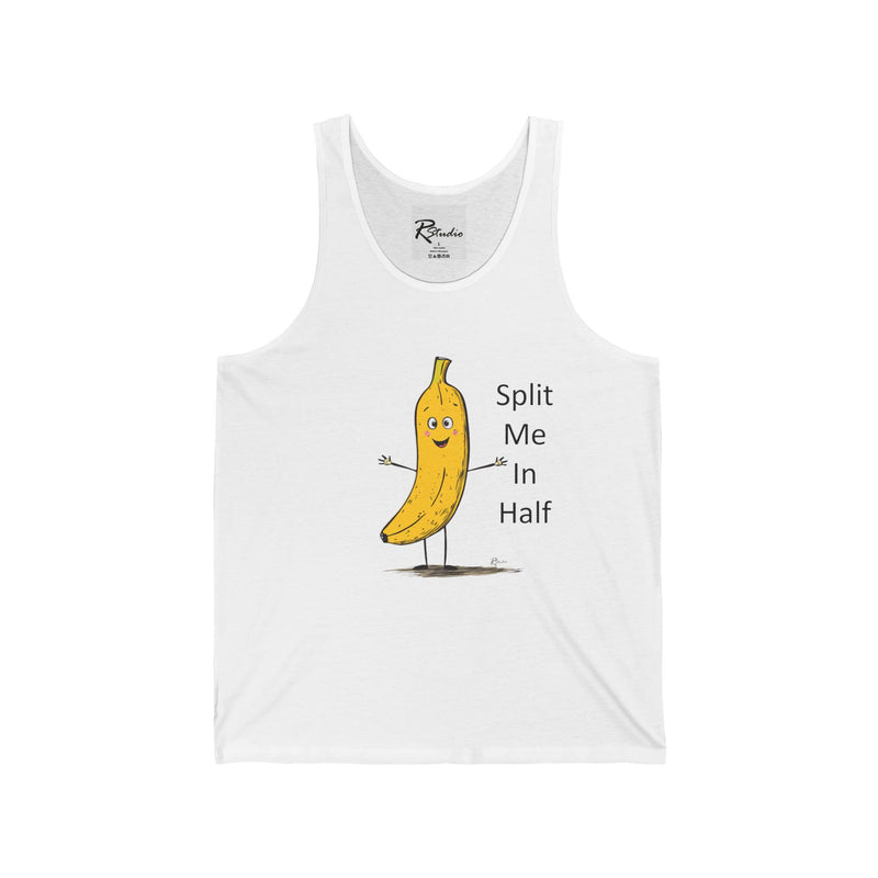 Naughty Nibbles Funny Adult Humor Banana  Unisex Soft-Style Tank Top