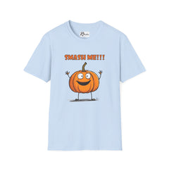 Naughty Nibbles Funny Adult Humor Cartoon Pumpkin Unisex Soft-Style T-Shirt