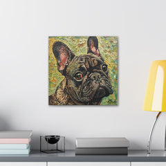 Colorful Fine Art French Bulldog Canvas Print - Multicolored Home Decor