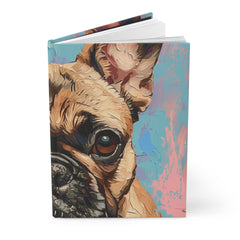 French Bulldog Hardcover Journal - Fine Art Inspired Matte Finish