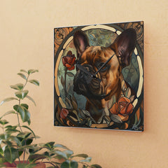 French Bulldog Acrylic Wall Clock - Fine Art Inspired Design