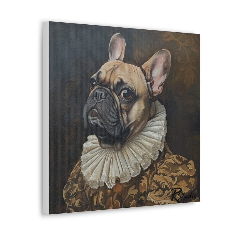 Colorful Fine Art French Bulldog Canvas Print - Multicolored Home Decor