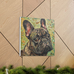 Colorful Fine Art French Bulldog Canvas Print - Multicolored Home Decor