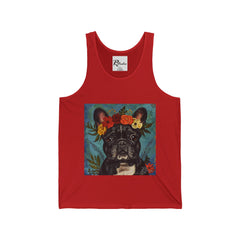 French Bulldog Fine Art Unisex Jersey Tank Top - Stylish & Comfortable