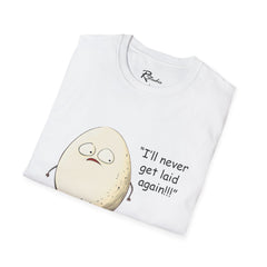 Naughty Nibbles Funny Adult Humor Cartoon Egg Unisex Soft-Style T-Shirt