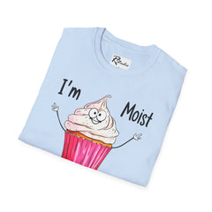 Naughty Nibbles Funny Adult Humor Cartoon Frosted Cup Cake Unisex Soft-Style T-Shirt