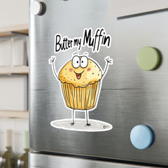 Naughty Nibbles Funny Adult Humor Muffin Vinyl Kiss-Cut Decals - Durable & Removable