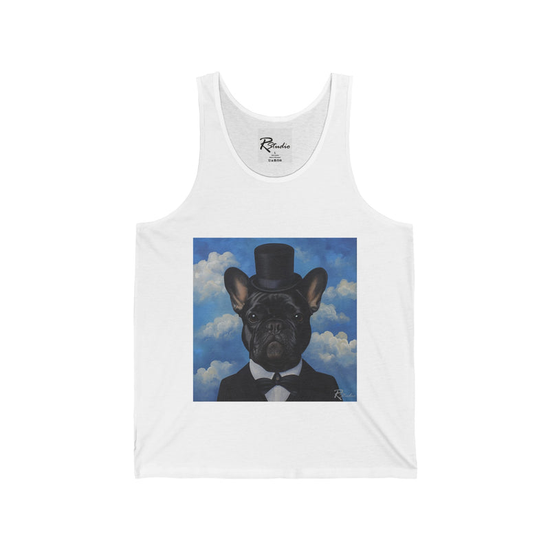 French Bulldog Fine Art Unisex Jersey Tank Top - Stylish & Comfortable