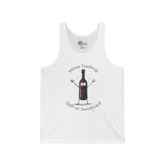 Naughty Nibbles Funny Adult Humor Wine Bottle Unisex Soft-Style Tank Top