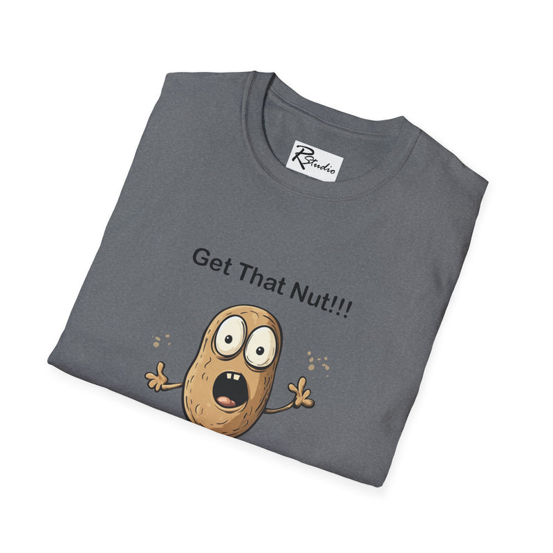 Naughty Nibbles Funny Adult Humor Cartoon Peanut Unisex Soft-Style T-Shirt