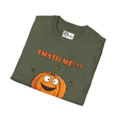 Naughty Nibbles Funny Adult Humor Cartoon Pumpkin Unisex Soft-Style T-Shirt