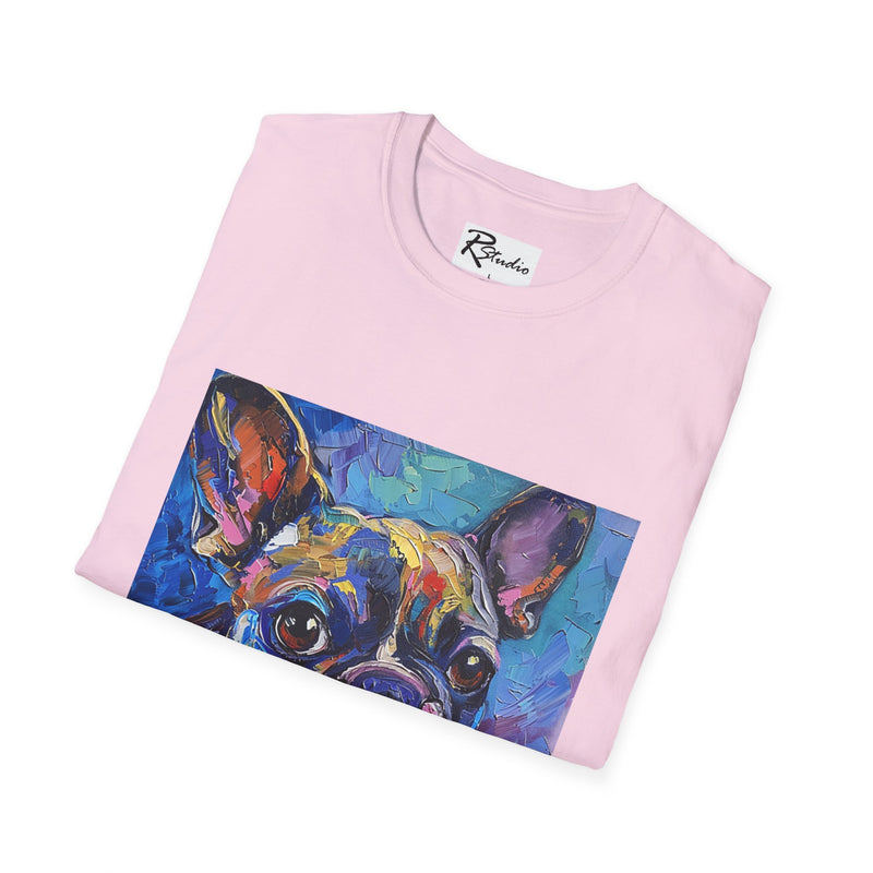 French Bulldog Fine Art Unisex Softstyle T-Shirt