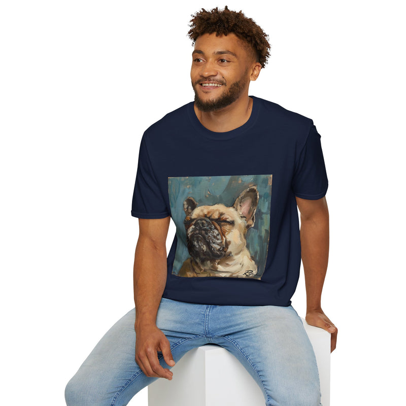 French Bulldog Fine Art Unisex Softstyle T-Shirt