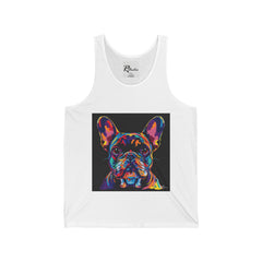 French Bulldog Fine Art Unisex Jersey Tank Top - Stylish & Comfortable