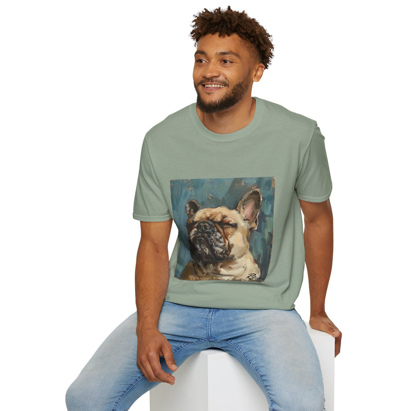 French Bulldog Fine Art Unisex Softstyle T-Shirt