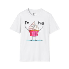 Naughty Nibbles Funny Adult Humor Cartoon Frosted Cup Cake Unisex Soft-Style T-Shirt