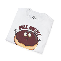 Naughty Nibbles Funny Adult Humor Boston Cream Donut Unisex Soft-Style T-Shirt