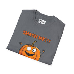 Naughty Nibbles Funny Adult Humor Cartoon Pumpkin Unisex Soft-Style T-Shirt