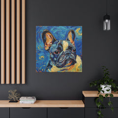 Colorful Fine Art French Bulldog Canvas Print - Multicolored Home Decor