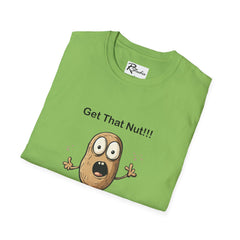 Naughty Nibbles Funny Adult Humor Cartoon Peanut Unisex Soft-Style T-Shirt