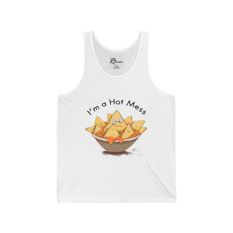 Naughty Nibbles Funny Adult Humor Nachos Unisex Soft-Style Tank Top