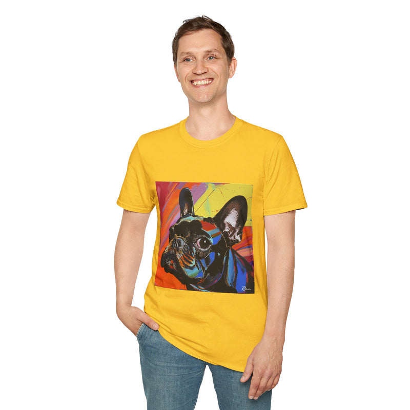 French Bulldog Fine Art Unisex Softstyle T-Shirt