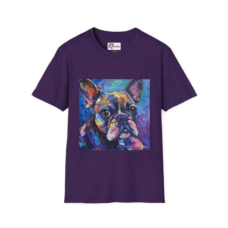 French Bulldog Fine Art Unisex Softstyle T-Shirt