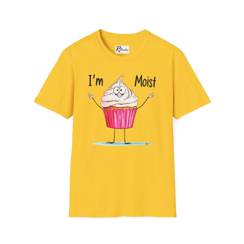 Naughty Nibbles Funny Adult Humor Cartoon Frosted Cup Cake Unisex Soft-Style T-Shirt