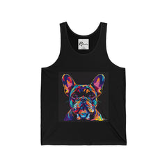 French Bulldog Fine Art Unisex Jersey Tank Top - Stylish & Comfortable